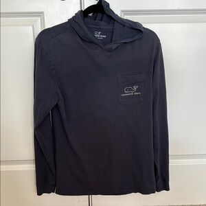 Vineyard Vines Dark Blue Long Sleeve Hooded Shirt
